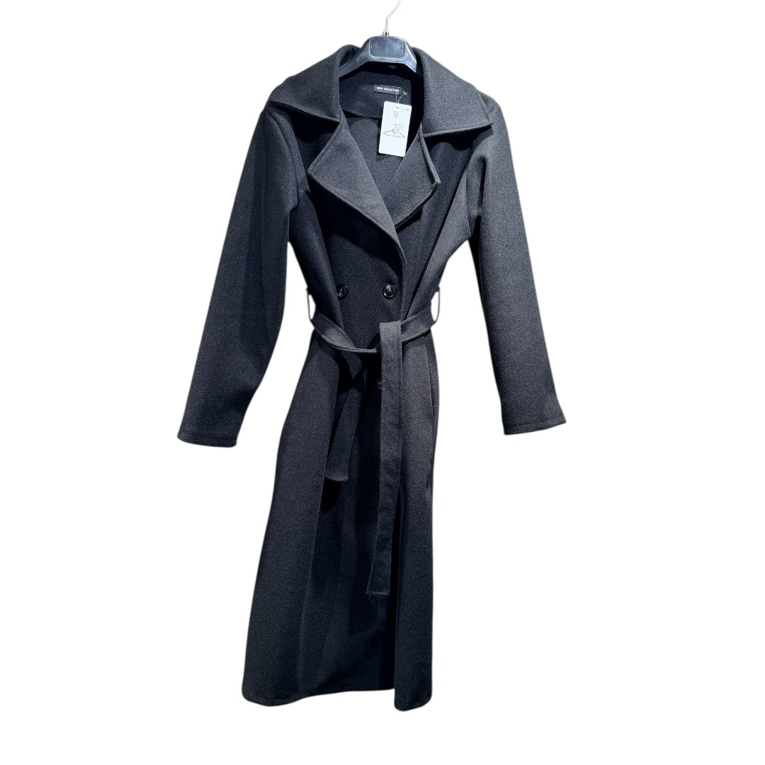 Eleganter Damenmantel mit Taillengürtel und Reverskragen