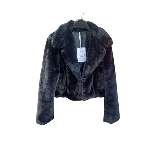 3DESY Faux Fur Jacket – Leopard & Black