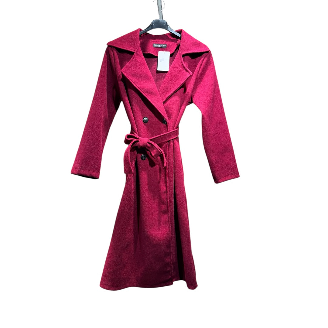 Eleganter Damenmantel mit Taillengürtel und Reverskragen