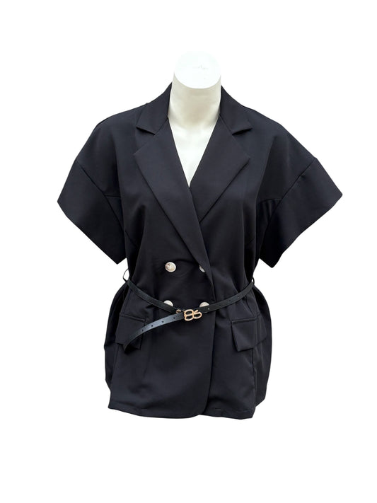 Eleganter Kurzarm-Blazer mit Gürtel